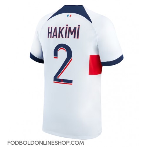 Paris Saint-Germain Achraf Hakimi #2 Udebanetrøje 2023-24 Kortærmet